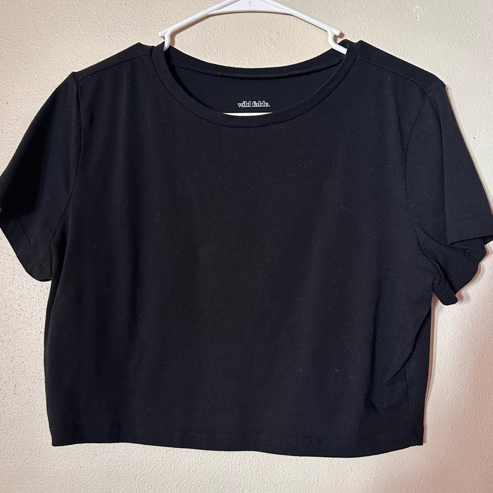 Wild Fable Black Crop Top